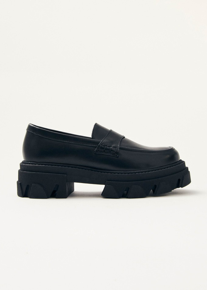 Trailblazer Black Leather Loafers from Alohas