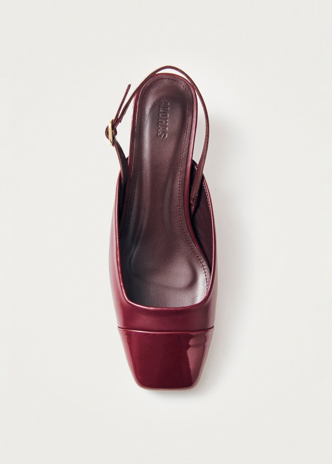 Lindy Bliss Burgundy Leather Pumps from Alohas