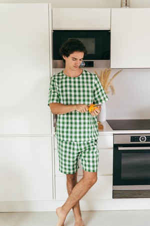 Linen shorts pyjama set BILLY from AmourLinen