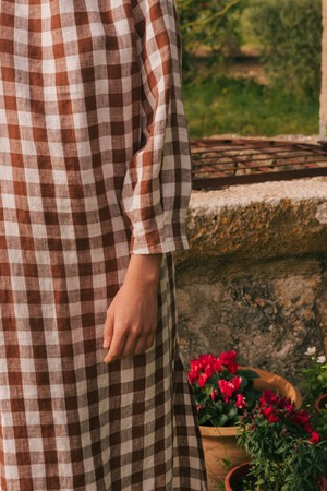 Amalia long-length linen dress from AmourLinen