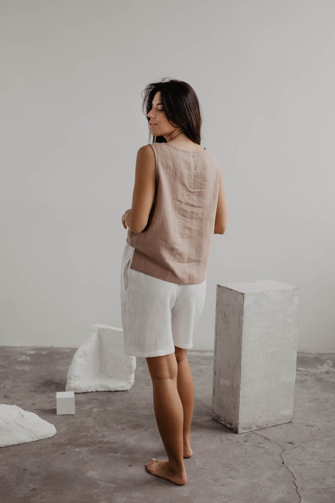 Classical linen top COLETTE from AmourLinen