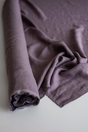 Dusty Lavender 95" / 240 cm linen fabric from AmourLinen