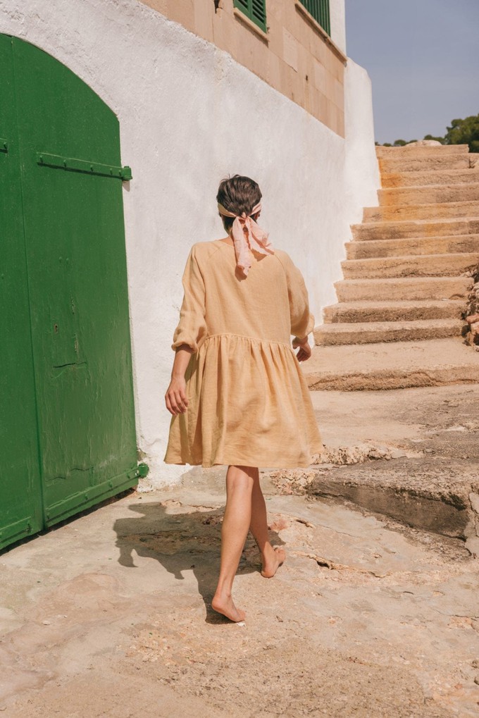 Sofia midi-length linen dress from AmourLinen