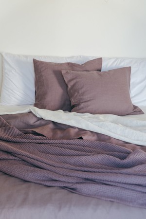 Linen pillowcase in Dusty Lavender from AmourLinen