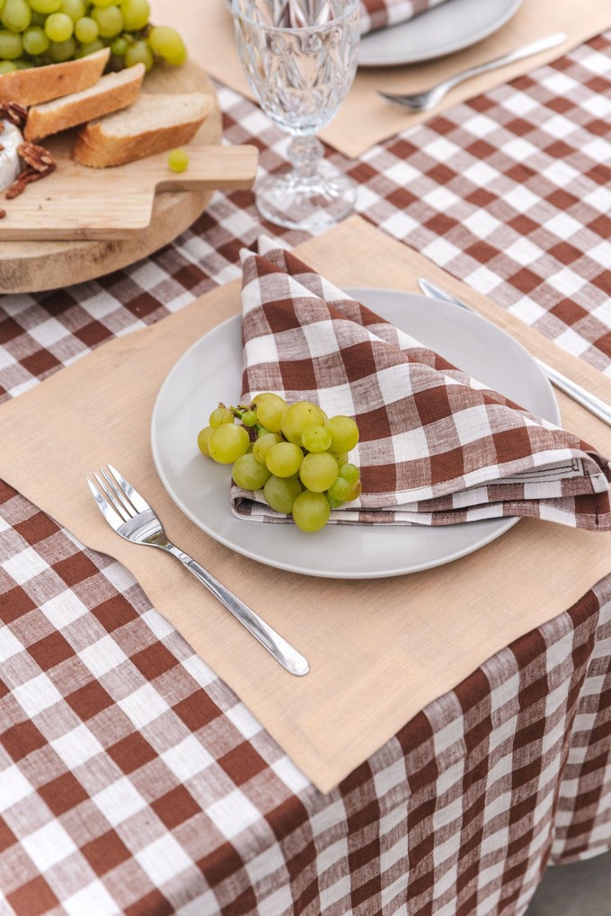 Linen placemats set of 2 from AmourLinen