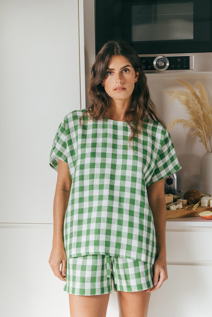 Short sleeve pyjama set CLOUD NINE from AmourLinen