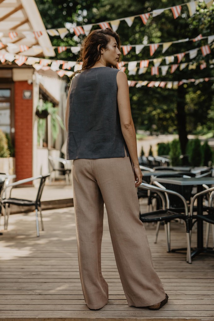 Oulu super long linen pants from AmourLinen