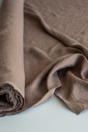 Rosy Brown 95" / 240 cm linen fabric from AmourLinen