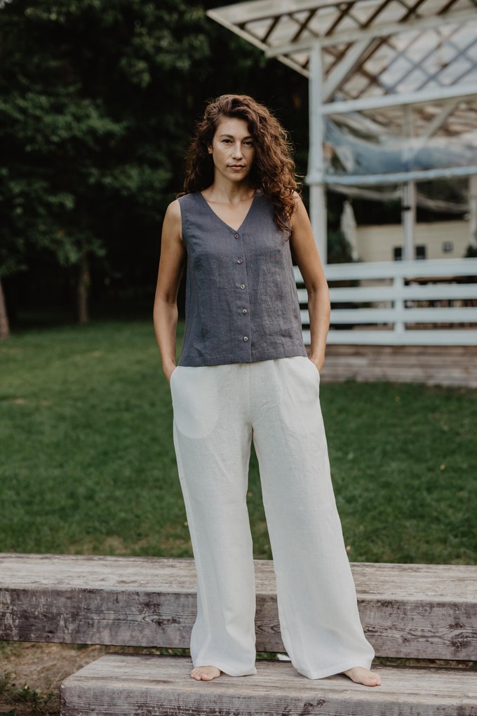 Oulu super long linen pants from AmourLinen