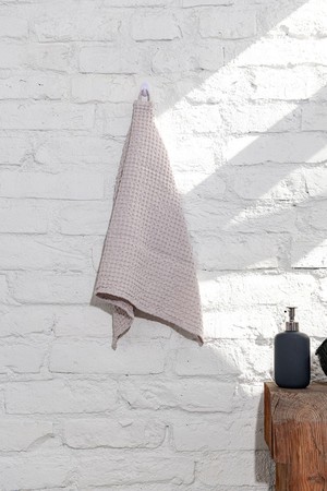 Waffle linen hand towel from AmourLinen