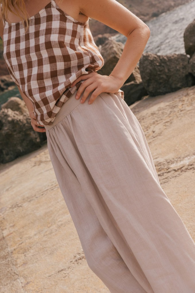 Mona long linen skirt from AmourLinen