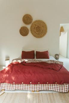 Linen bedding set in Terracotta via AmourLinen