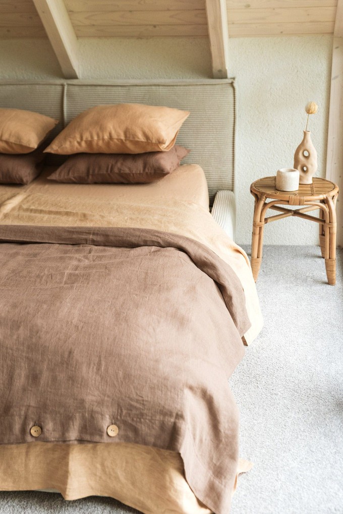 Linen bedding set in Rosy Brown from AmourLinen