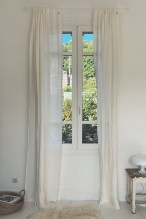 Rod pocket linen curtain from AmourLinen