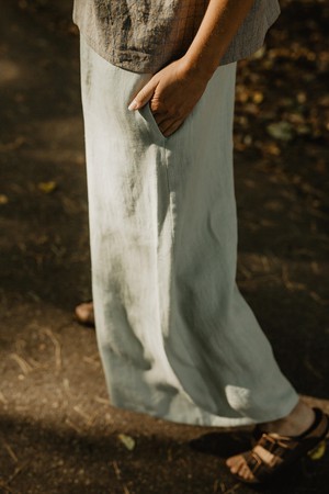 Wide linen pants ISABELLA from AmourLinen