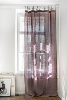 Tie top linen curtain via AmourLinen