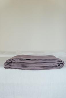 Linen flat sheet in Dusty Lavender via AmourLinen