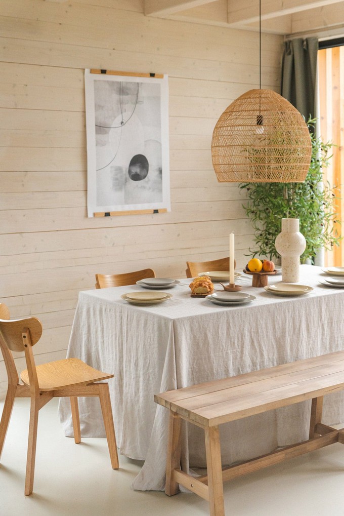 Linen tablecloth in Cream from AmourLinen