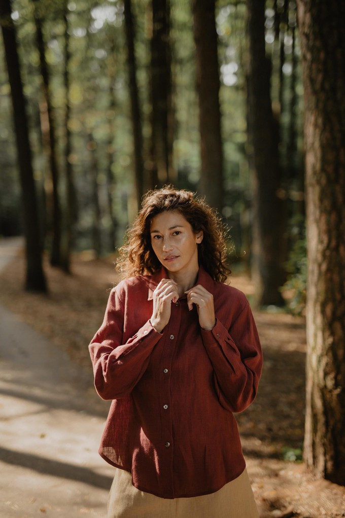 Odense casual linen shirt from AmourLinen