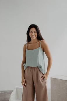 Linen top Hilo in Terracotta via AmourLinen