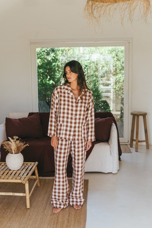 Long sleeve pyjama set Snooze from AmourLinen