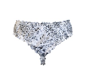 White Leo Silk Panties from Anekdot