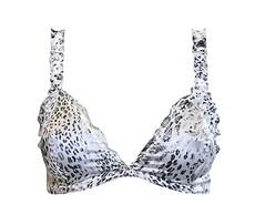 White Leo Silk Bralette via Anekdot