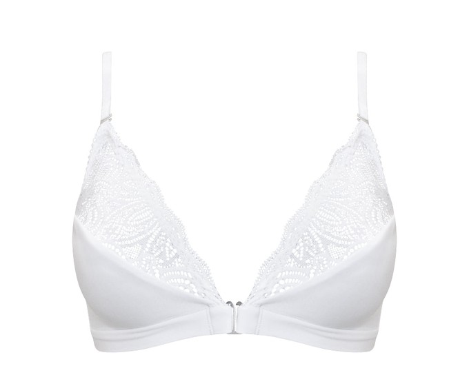 Lotus White Soft Bra from Anekdot