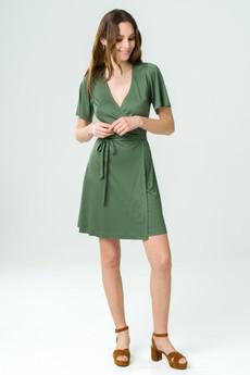 Dress Acacia green via avani apparel