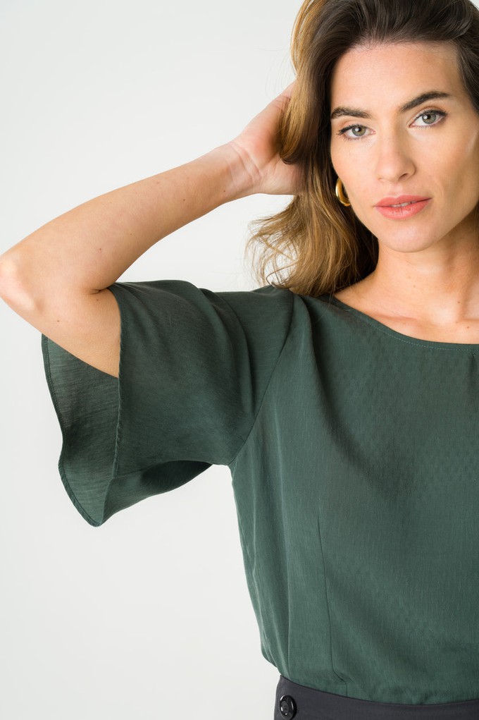 Blouse reversible Lys green from avani apparel