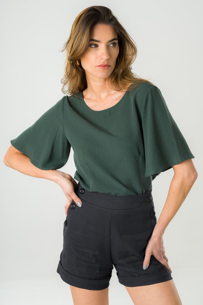 Blouse reversible Lys green from avani apparel