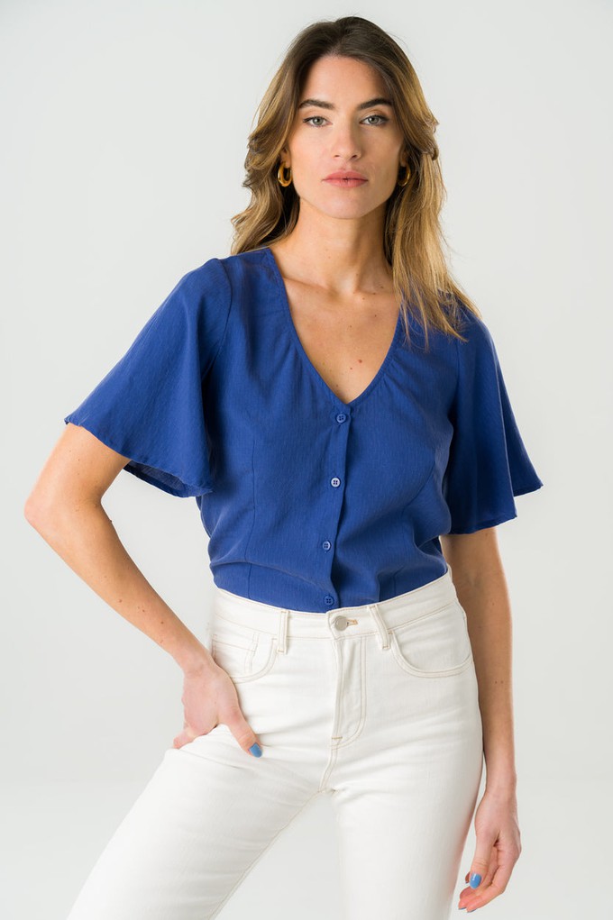 Reversible blouse Lys blue from avani apparel