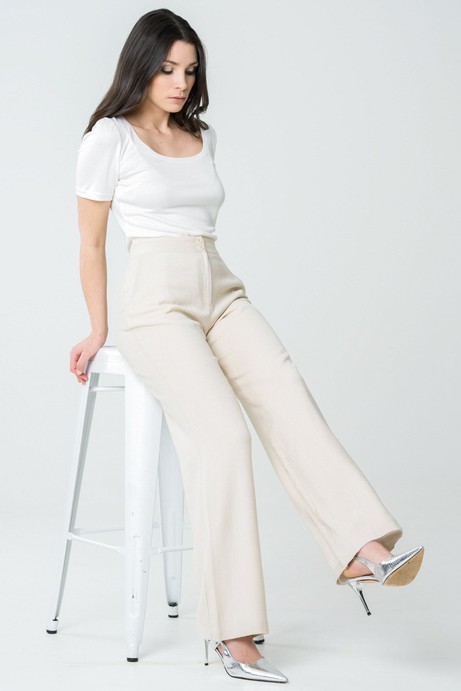 Laurier beige pants from avani apparel