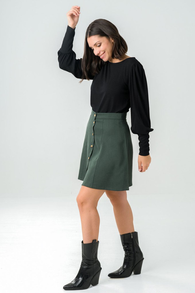 Green Parrotia Skirt from avani apparel