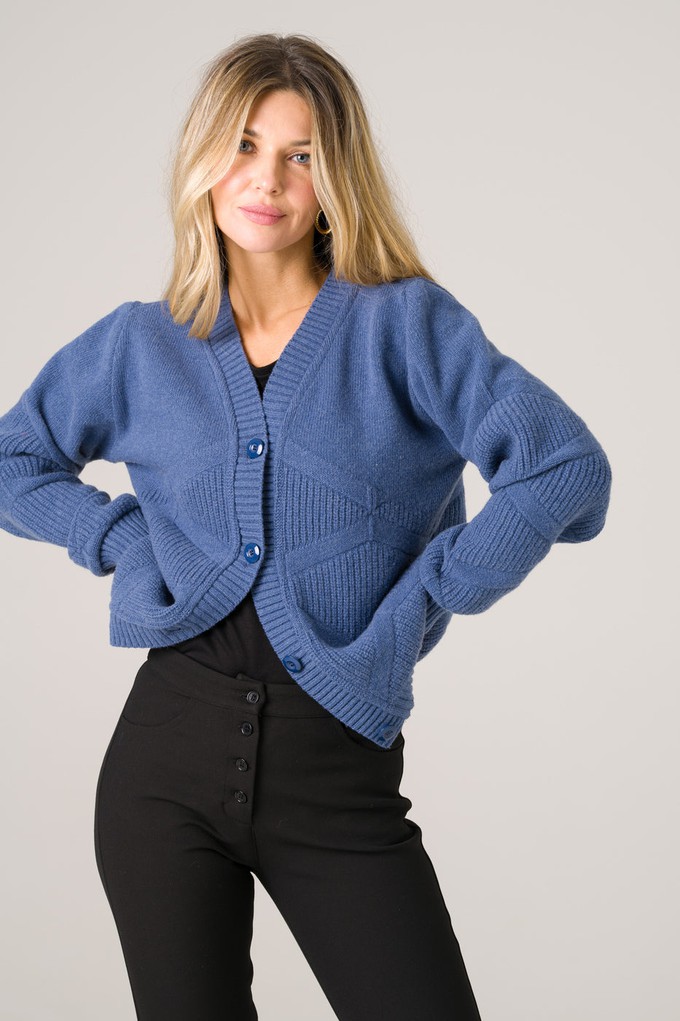 Cardigan Tanaisie blue from avani apparel