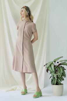 Melanie | Shirt Dress with short sleeves in rose via AYANI