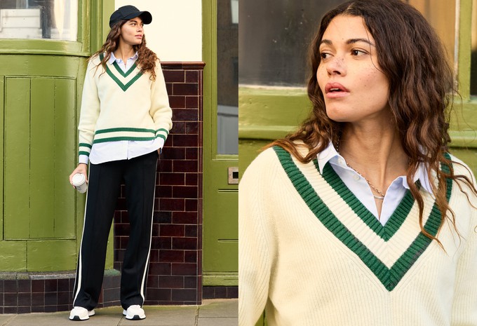 Kertinker Wool Blend Cricket Jumper from Baukjen