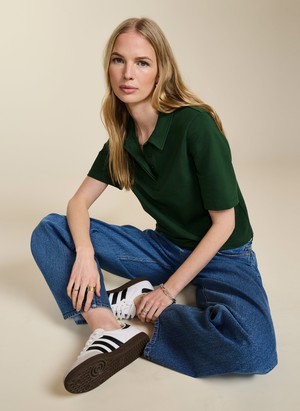 Margaret Regenerative Cotton Polo Tee from Baukjen