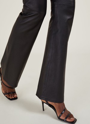 Salma Flare Leather Trousers from Baukjen