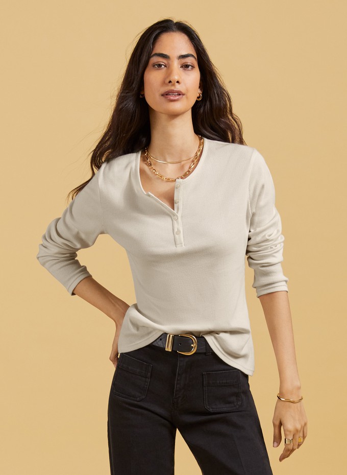 Organic Cotton Henley Top from Baukjen