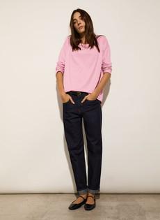 Petite Eda Organic Cotton Stretch Boyfriend Jeans via Baukjen