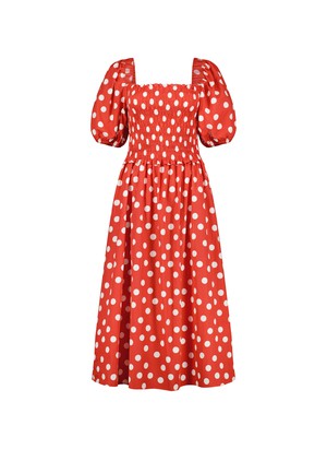 Alicia Organic Cotton Smock Midi Dress from Baukjen