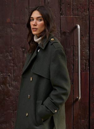 Ingrid Belted Wool Trench Coat from Baukjen