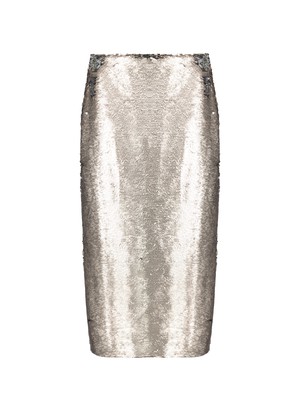 Toni Recycled Sequin Pencil Midi Skirt from Baukjen