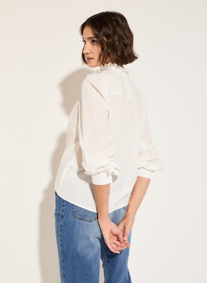 Milla Organic Cotton Broderie Detail Blouse from Baukjen