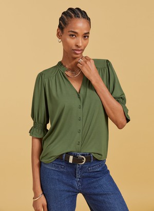 Noa Short Sleeve Blouse from Baukjen