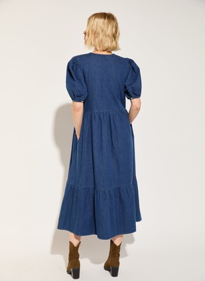 Clementina Denim Midi Dress from Baukjen