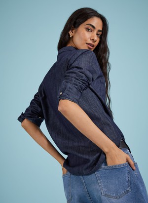 Hattie Organic Denim Shirt from Baukjen