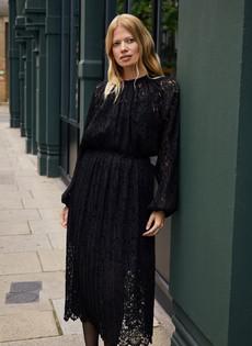 Caro Recycled Lace Midi Dress via Baukjen