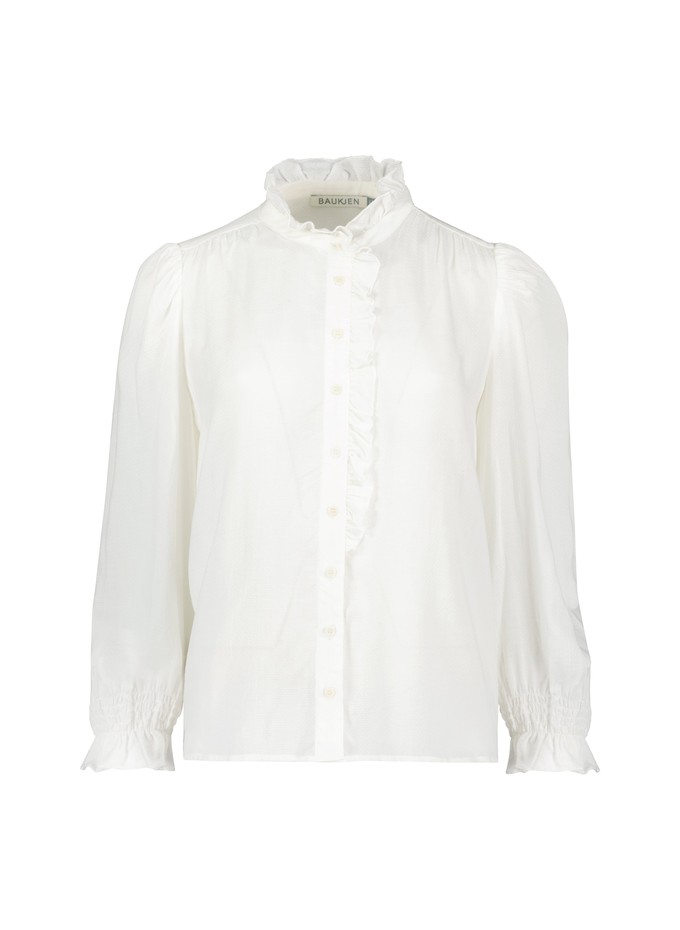 Aurora Frill Neck Sheer Blouse from Baukjen